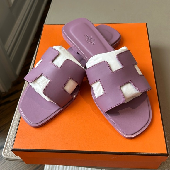 Hermes Shoes - Brand new hermes oran sandals 39 purple violet Irish